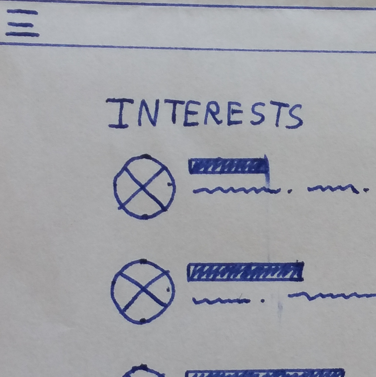 A user interface sketch