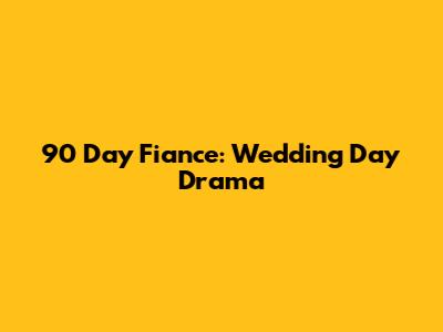 90 Day Fiance: Wedding Day Drama