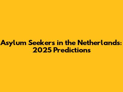Asylum Seekers in the Netherlands: 2025 Predictions