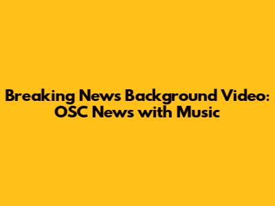 Breaking News Background Video: OSC News with Music