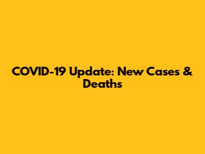 COVID-19 Update: New Cases & Deaths