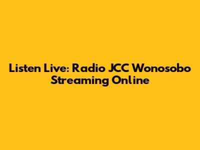 Listen Live: Radio JCC Wonosobo Streaming Online