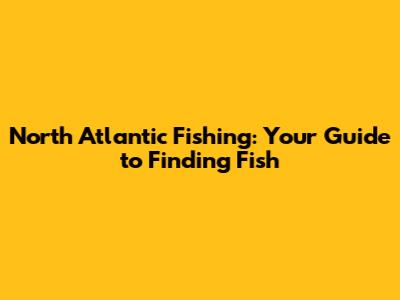 North Atlantic Fishing: Your Guide to Finding Fish
